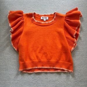 Ruffle Sweater Top Day and Moon